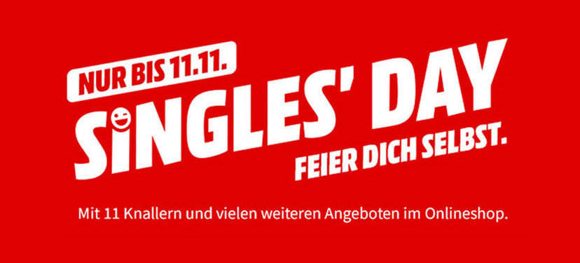 Media Markt Singles Day 2019: Deals & Angebote + 11,11€ Gutschein mit Paydirekt Media Markt Singles Day