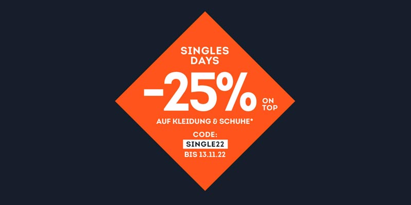 Sportscheck Singles Day 2022