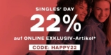Deichmann Singles Day 2022: 22% Gutschein auf Online Exklusiv-Artikel