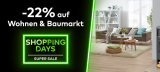 Quelle Singles Day: 22% Gutschein auf Wohnen & Baumarkt