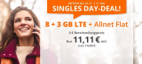 sim.de Singles Day: 11 GB LTE & Allnet Flat für 11,11€/Monat